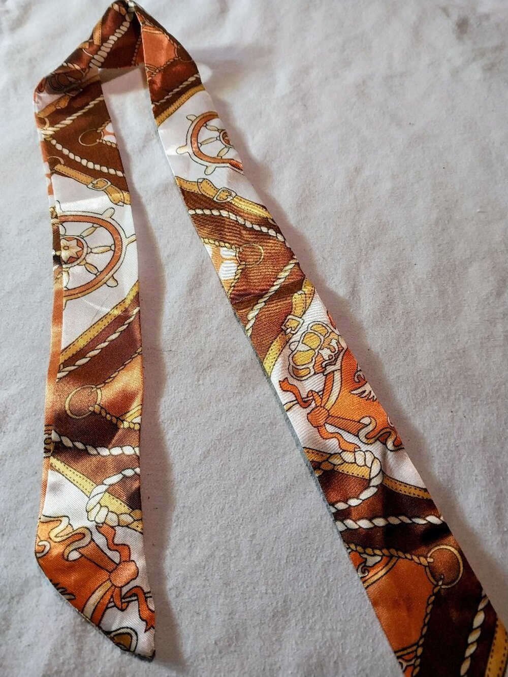 Brown Nautical Purse Scarf
